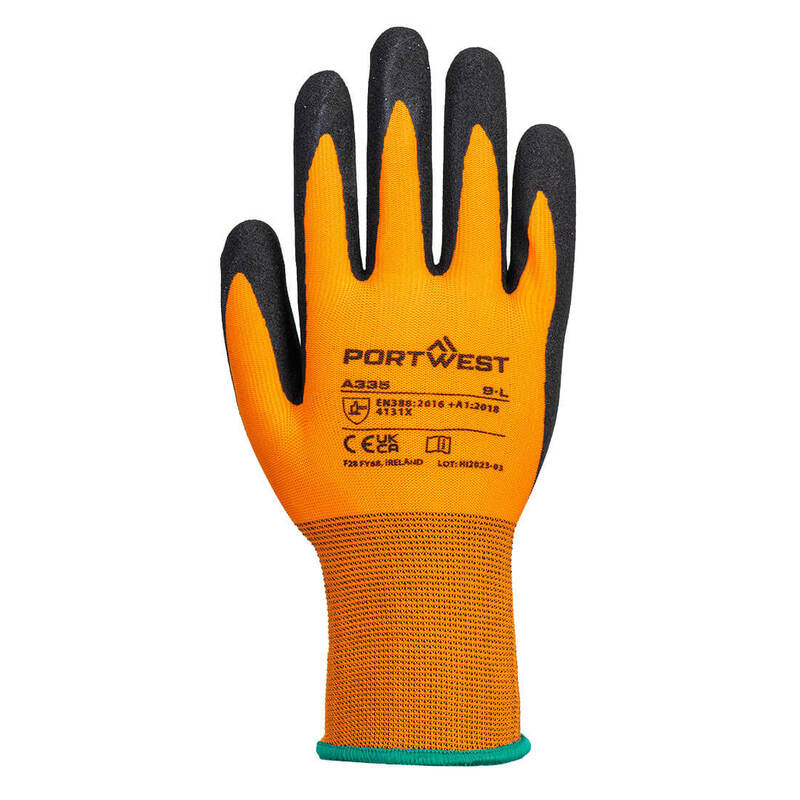 Portwest Dermi-Grip NPR15 Nitrile Sandy Glove