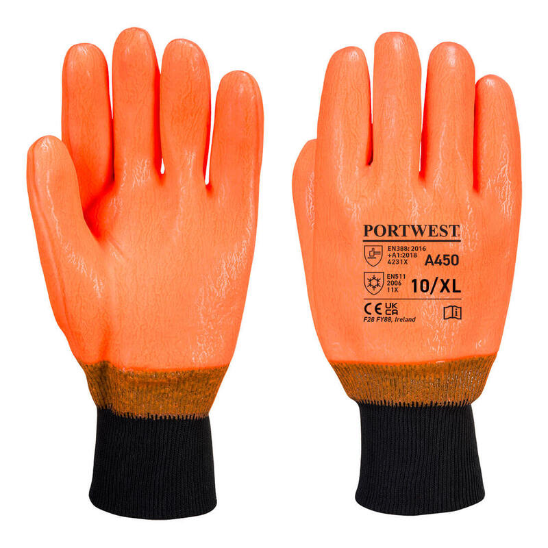 Portwest Weatherproof Hi - Vis Glove