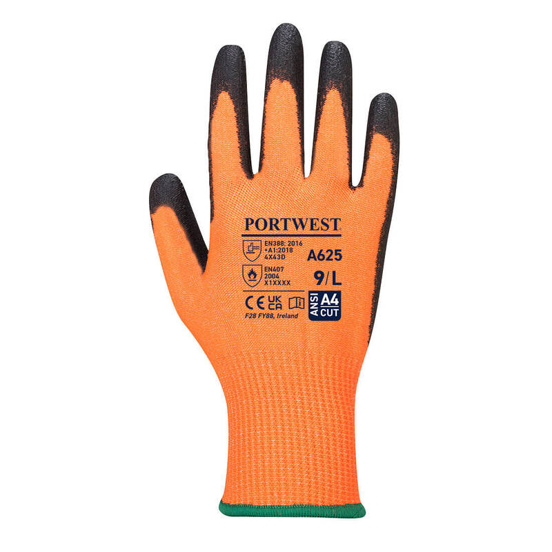 Portwest Vis-Tex Cut Resistant Glove - PU