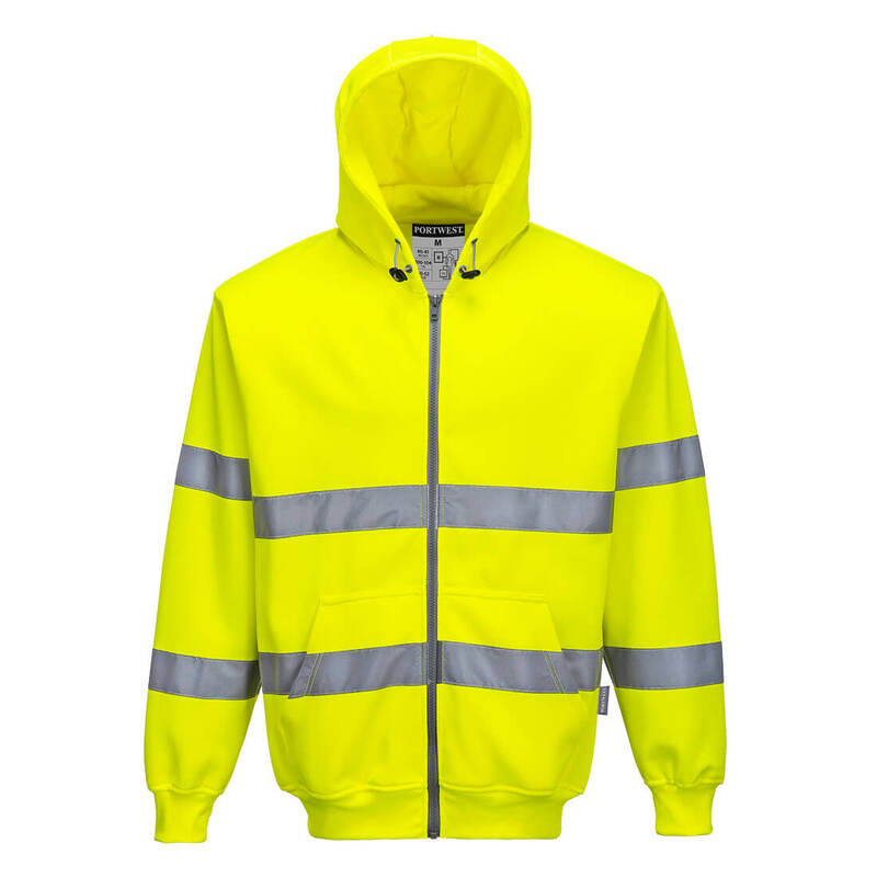 Portwest Hi-Vis Zipped Hoodie
