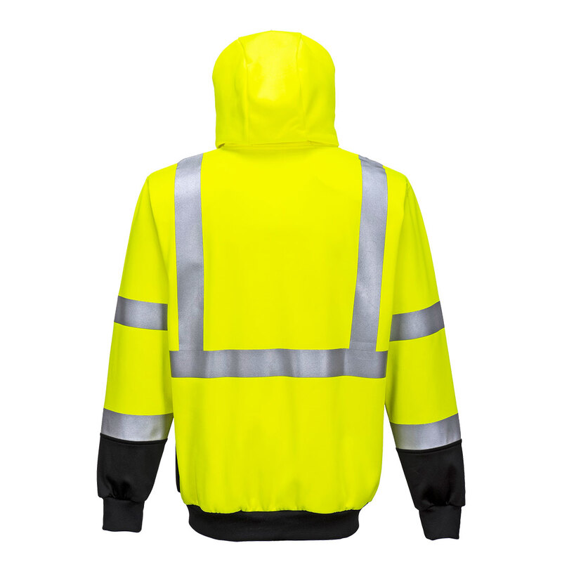 Portwest Hi-Vis Contrast Zipped Hoodie