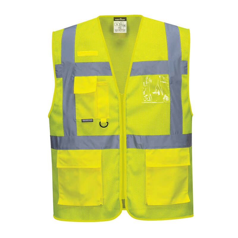 Portwest Athens Hi-Vis Mesh Executive Vest 