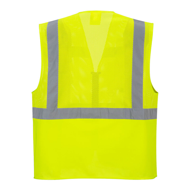 Portwest Madrid Hi-Vis Half Mesh Executive Vest 
