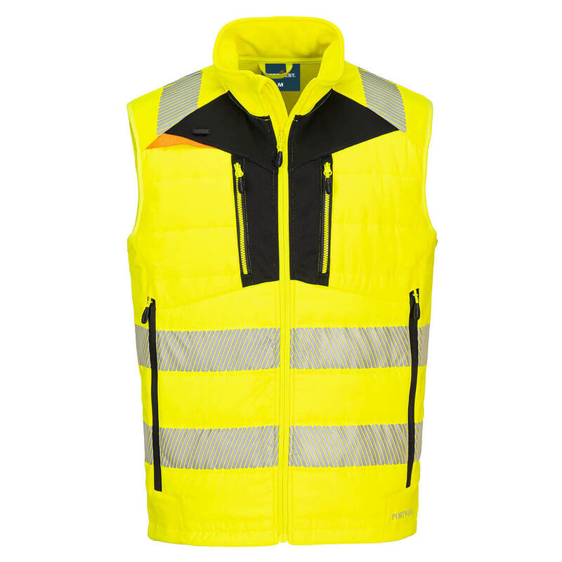 Portwest DX4 Hi-Vis Softshell Bodywarmer 