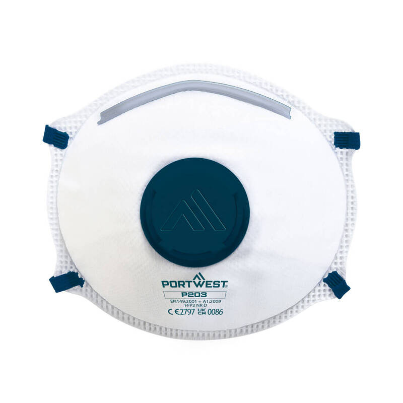 Portwest FFP2 Valved Dolomite Respirator (Pk10)