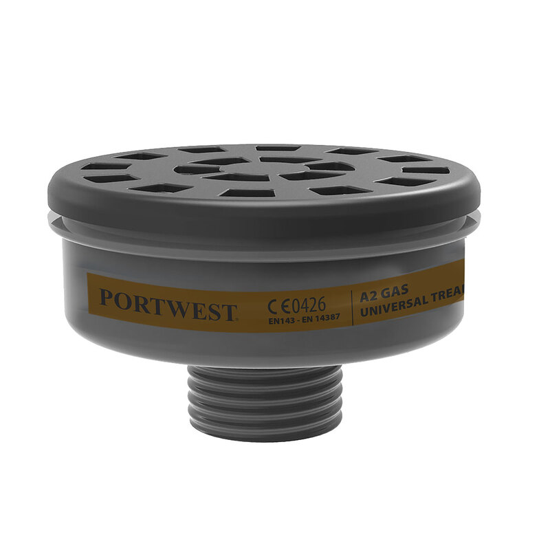 Portwest A2 Gas Filter Universal Thread (Pk6)