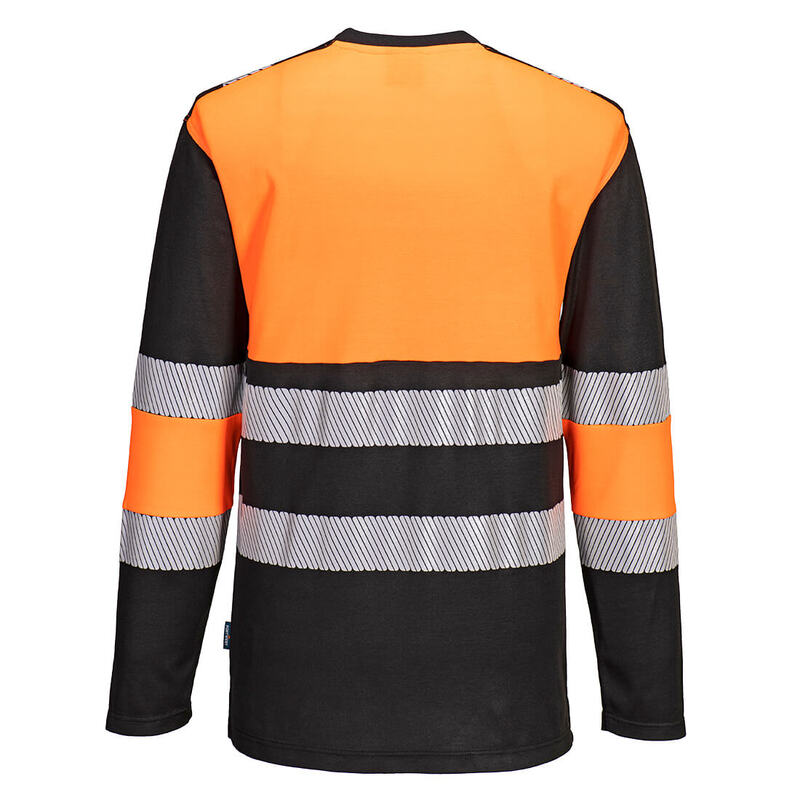 Portwest PW3 Hi-Vis Cotton Comfort Class 1 T-Shirt L/S 