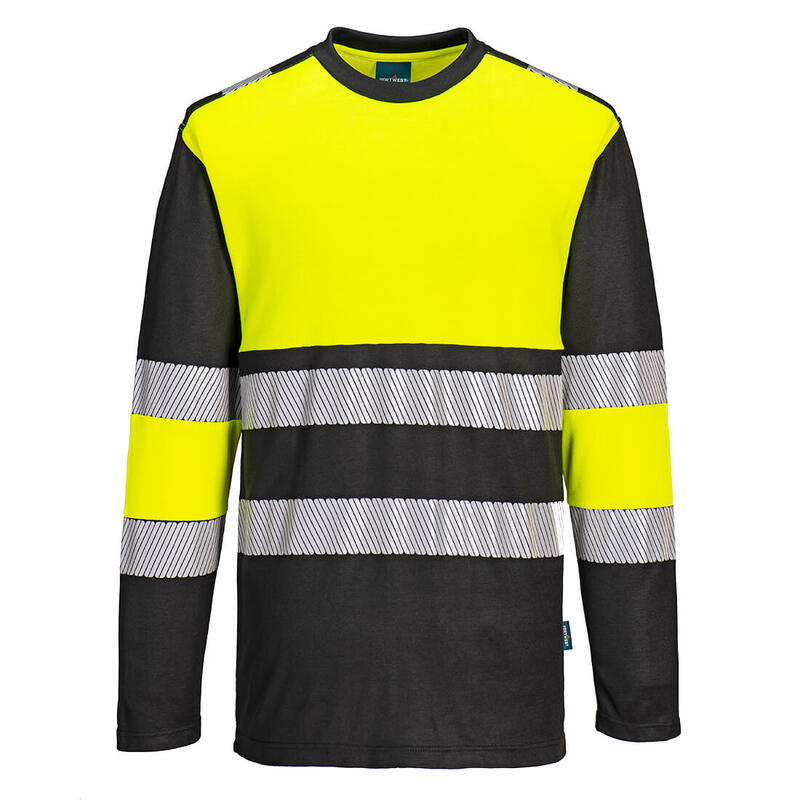 Portwest PW3 Hi-Vis Cotton Comfort Class 1 T-Shirt L/S 