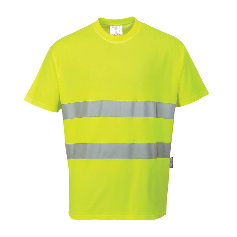 Portwest Hi-Vis Cotton Comfort T-Shirt S/S 