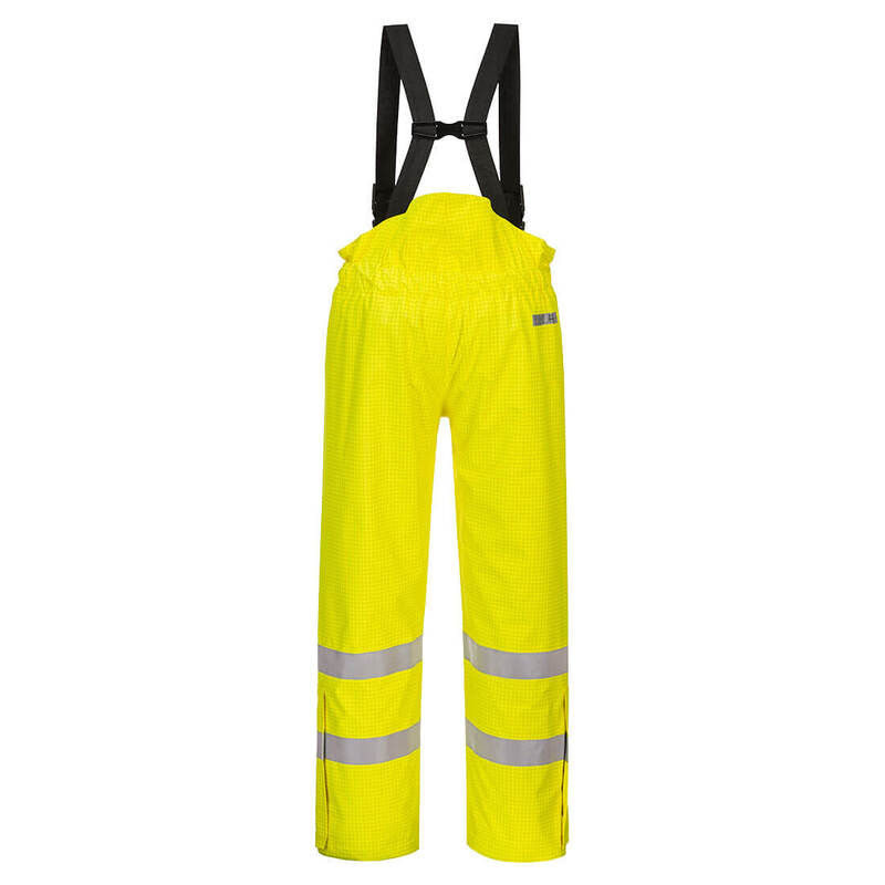 Portwest Bizflame Rain Lined Hi-Vis Antistatic FR Trousers