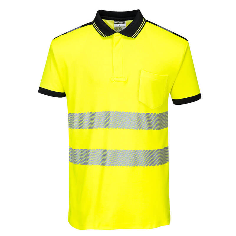 Portwest PW3 Hi-Vis Cotton Comfort Polo Shirt S/S 