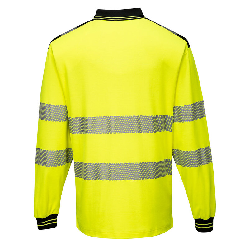 Portwest PW3 Hi-Vis Cotton Comfort Polo Shirt L/S 