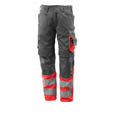 dunkelanthrazit hi-vis rot