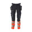 schwarzblau hi-vis rot