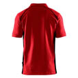 Blaklader Polo Shirt Rot/Schwarz 4XL