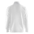 Blaklader Sweater mit Half-Zip 2-farbig Weiß/Dunkelgrau 4XL