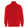 Blaklader Sweater mit Half-Zip 2-farbig Rot/Schwarz 4XL