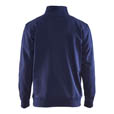 Blaklader Sweater mit Half-Zip 2-farbig Marineblau/Kornblau