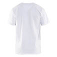 Blaklader T-Shirt, V-Kragen Weiß 4XL