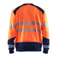 Blaklader High Vis Sweatshirt High Vis Orange/Marineblau 4XL