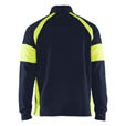 Blaklader Sweatshirt mit High Vis Einsätzen Marineblau/Gelb