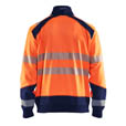 Blaklader High Vis Sweatshirt Half-Zip High Vis Orange/Marin