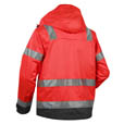 Blaklader High Vis Funktionsjacke High Vis Rot/Schwarz 4XL